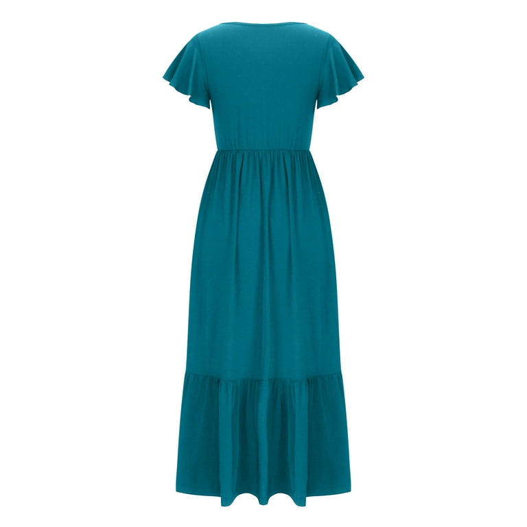 pimelu Dresses for Women Summer Dresses for Women Smocked Loose Flowy Ruffle Swing Pocket Maxi Dress Summer Trendy Solid Short Sleeve Round Neck Womens Long Sundress - Walmart.com pimelu Dresses for Women Summer Dresses for Women Smocked Loose Flowy Ruffle Swing Pocket Maxi Dress Summer Trendy Solid Short Sleeve Round Neck Womens Long Sundress - Walmart.com