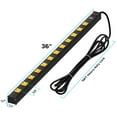 thumbnail image 4 of CRST Heavy Duty Power Strip Surge Protector, 2-1/2" Wide Spaced 12-Outlet Metal with 15ft Long Extension Power Cord, Mounting Brackets Included, 1800 Joules, ETL Listed, 4 of 8