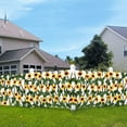 thumbnail image 3 of 2Pack Fence Privacy Screen, Artificial Leaf Faux Sunflower Expandable/Stretchable Privacy Fence for Balcony Patio Outdoor,Decorative Faux Sunflower Fencing Panel (15.7 Inch), 3 of 5