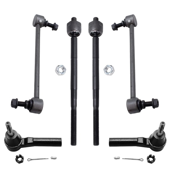 Detroit Axle - Front Sway Bars Inner and Outer Tie Rods Replacement for 2009-2020 Dodge Journey