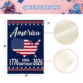 thumbnail image 2 of Sm:)e Blue Star 250th Anniversary Patriotic July 4th Garden Flag 12x18 Inch, Double Sided, 2 of 8
