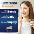 thumbnail image 3 of Vitamatic Advanced Sleep Aid with Melatonin - 120 Vegetable Capsules - Made with B6, Magnesium, L-Theanine, L-Tryptophan, 5-HTP, GABA, Valerian, Chamomile, Passion Flower, Ashwagandha & Black Pepper, 3 of 10