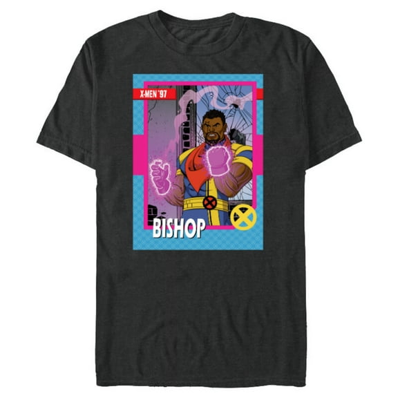 Marvel Studios X-Men ’97 Bishop Retro Trading Card- Short Sleeve Blended T-Shirt for Adults - Customized-Dark Heather