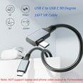 thumbnail image 2 of XIHAMA  Link Cable 16FT(5M) Compatible with Meta/Oculus Quest Link Cable, USB C to USB C VR Headset Cable with Fast Charging and 5Gbps Data Transfer for Gaming PC & USB C Chargers, 2 of 13