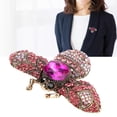 thumbnail image 4 of Bijou Broche, Bijou Broche Femme Rétro Décoratif Beau Attrayant pour Mariages Vert, Bleu, Rose Rouge, Café, 4 of 7