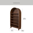 thumbnail image 4 of Better Homes & Gardens Juliet Arch Open Bookcase, Walnut Finish, 4 of 10