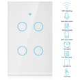 thumbnail image 1 of Noref Interrupteur WiFi Écran Tactile Cercle Unique pour Alexa 4 Voies AC 100-250V, Interrupteur Intelligent, Panneau de Commutation WiFi, 1 of 8