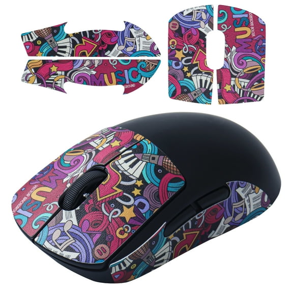 Mouse Anti-Slip Grip Tape fit for Logitech G Pro Wireless Gaming Mouse Skin, Sweat Resistant, Easy to Apply, Self-Adhesive Design, Professional Mice Upgrade Kit（Fluorescent yellow）