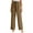 Brown, variant on Staron Womens Linen Pants Casual Summer Lightweight 2025 Plus Size Drawstring High Waist Linen Wide Leg Trousers with Pockets Solid Elastic Waist Lounge Trousers