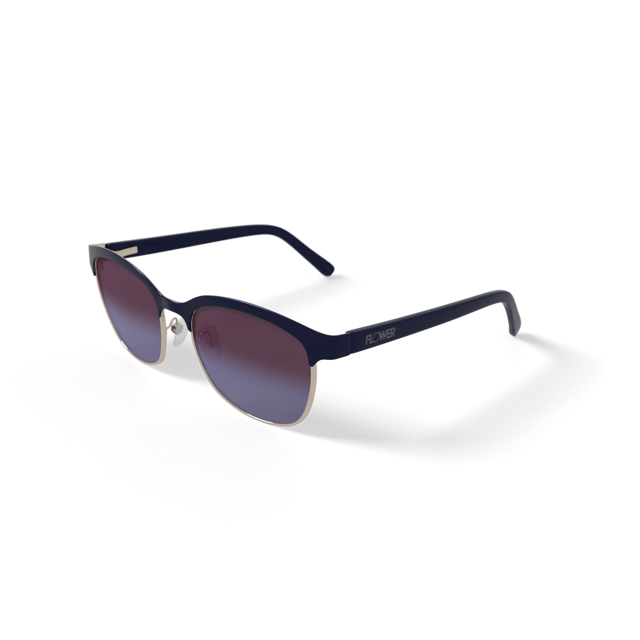 FLOWER Women's Rx'able Polarized Fashion Sunglasses, FLR3001P - Sheila, Black, 56-16-135, with Case