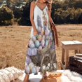 thumbnail image 2 of Easter Bunnies Rabbits Sleeveless Dress Women's Luxury Party Dress Birthday Dresses for Women, 2 of 7
