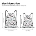 thumbnail image 2 of Lsque Dachshund Dog Puppy Print Drawstring Backpack Bag Sport Gym Sackpack Cinch Bags Drawstring Bags Draw String Sport Bag-Small, 2 of 6