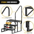 thumbnail image 2 of Camper Steps with Rail, 3 Steps, Bath Steps, Outside Steps, Portable Steps, Mobile Steps, Camper Steps, Caravan Steps, Dock Steps, 5Th Wheel, Camper Porch with Non-Slip Rail, 2 of 7