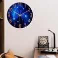 thumbnail image 4 of Gran reloj de pared decorativo de cristal, Relojes de pared 3D relojes de silenciosos sin tic, con números árabes para decoración de D perfecl reloj de habitación, 4 of 7