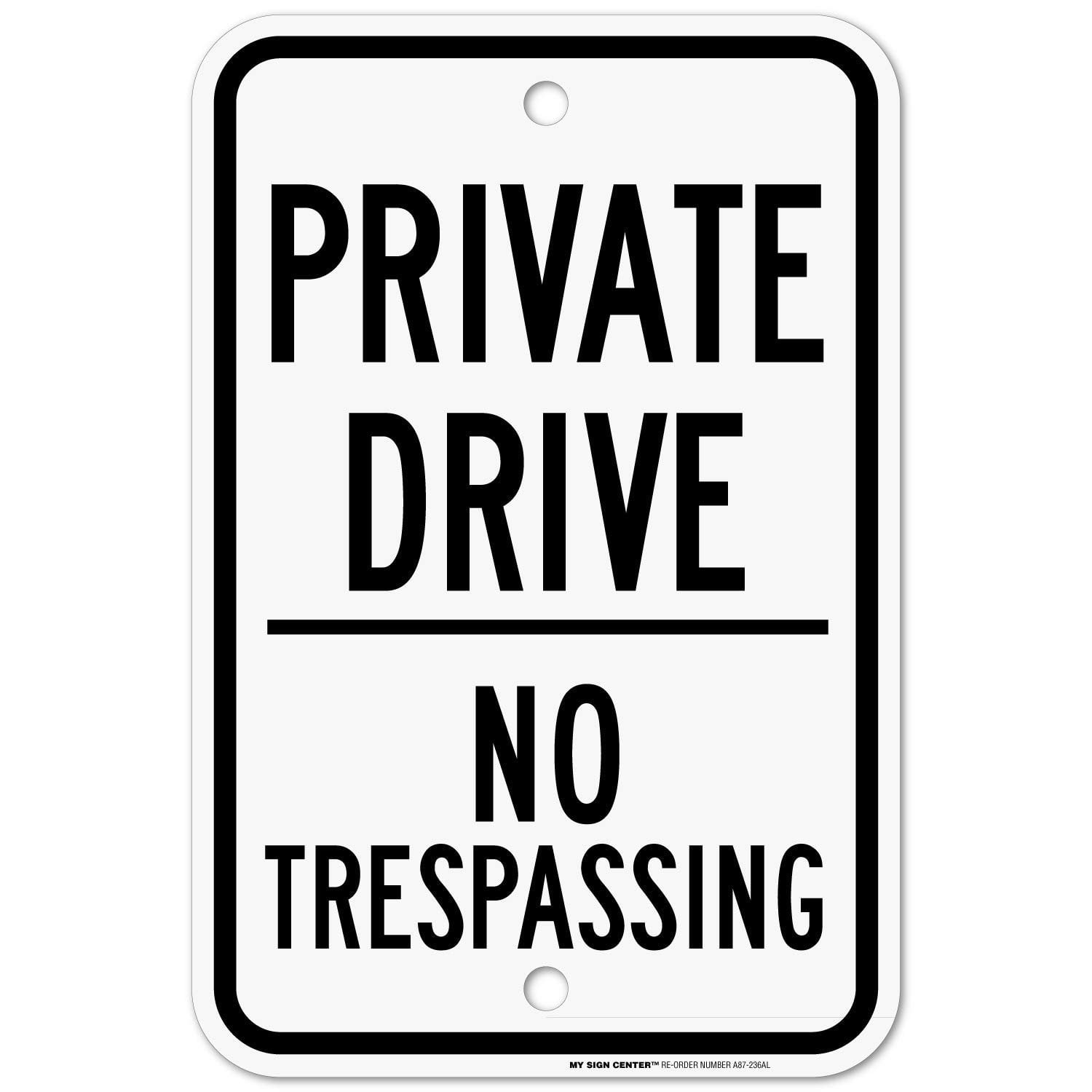 No Trespassing Private Road Metal Sign 5 SIZES keep out do not enter SNT017 