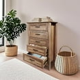 thumbnail image 2 of Commode avec 5 Tiroirs, Commode Vintage en Bois, Grandes Commodes pour Garde-Robe, Commodes pour Organisateur de Rangement, pour Garde-Robe Salon, Chambre, Jaune Rétro, 2 of 8