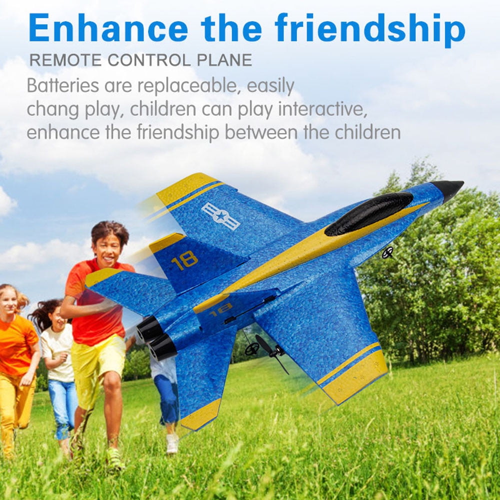 F-18 RC Remote Control Helicopter Plane Glider RC Airplane Foam 3.5CH Toys 