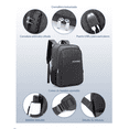 thumbnail image 4 of Mochila Para Laptop De 15.6 Pulgadas gris, 4 of 5