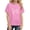 Pink, variant on YOUYEDIAN Top for Girls Summer Y2k Short Sleeve Bow Graphic T Shirts Teen Fashion Crew Neck Clothes (White, 13-14 Years)