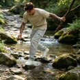 thumbnail image 6 of gzxflxpge Cargo Pants Men Casual Outdoor Work Relaxed Fit Sweatpants Trendy Breathable Work Pants with Multi Pockets Light Gray XL, 6 of 10