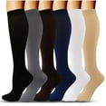 thumbnail image 2 of LYMAYTER Men Women ‌Running Knee High Socks Over-the-Calf Compression Support Outdoor Breathable Athletic Socks‌, 2 of 8