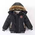 thumbnail image 3 of TAIAOJING Winter Boy Jacket Hooded Coat Children Fashion Kids Warm Clothes Jacket Boys Coat&jacket 1 Year, 3 of 9