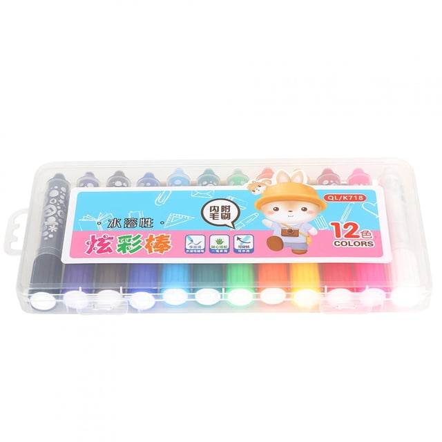 Plastic Convenient Safe Water-Soluble Crayon, Silky Crayon, For Paper Mirror Poster Glass