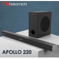 thumbnail image 3 of Open Box Nakamichi Apollo 220 2.1 Dolby Audio SOUNDBAR - BLACK, 3 of 4