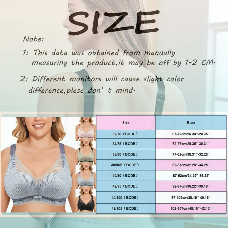 adviicd She Fit Sports Bras Women's Pure Comfort Front Close