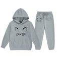 thumbnail image 5 of Toddler Baby Boy Girl Fall Winter Outfit Sweatshirt Pants Set Long Sleeve Tops Clothing Sets 6-12 Months 12-24 Months 2t 3t 4t 5t 6t 7t 8t 9t Children(Grey,10-11 Years), 5 of 7