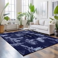 thumbnail image 3 of Large Area Rugs 6'x9', Nautical Ship Carpet Runner Indoor Outdoor Rugs Home Decor Aesthetic, Blue Vintage Coastal Ocean Lighthouse Map Non Slip Mats Washable Accent Rug for Living Room Bedroom, 3 of 8
