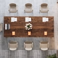 thumbnail image 5 of Tribesigns 78.74-inch Extra Long Conference Table, Large Meeting Table with Spacious Worktop, for Office Conference Room, Easy Assembly, Walnut Brown, 5 of 8