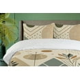 thumbnail image 2 of Ambesonne Boho Duvet Cover Set, Bohemian Geometric Shapes Art, King, Ecru Beige Blue Grey, 2 of 4
