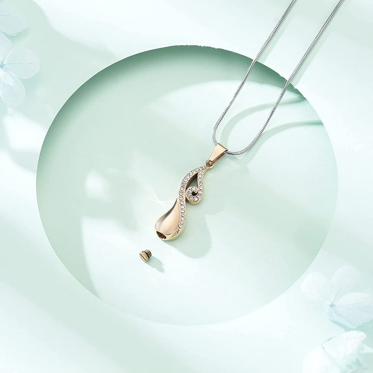 Music note on sale cremation jewelry