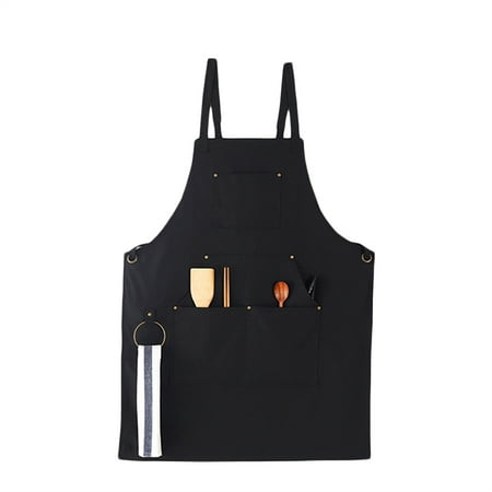 

Unisex Denim Apron Men Women Sleeveless Cooking Baking Apron with Pockets for Home Kitchen Barbecue