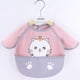 thumbnail image 5 of 2PCS Waterproof Baby Bibs,Infant Toddler Long Sleeve Feeding Bib With Food Catcher,Wipe Clean Washable, 5 of 5
