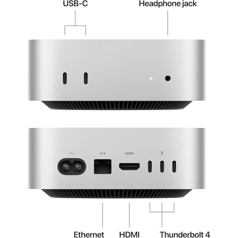 Open Box) Apple Mac mini Desktop M4 Pro Chip 24GB RAM 512GB SSD