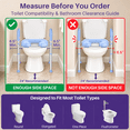 thumbnail image 3 of Kekoy Toilet Seat Riser for Seniors, Raised Toilet Seat with Handles, Fsa Hsa Eligible 400lb Elevated Toilet Risers, Tool-Free Assembly with Adjustable Height & Width, 3 of 9