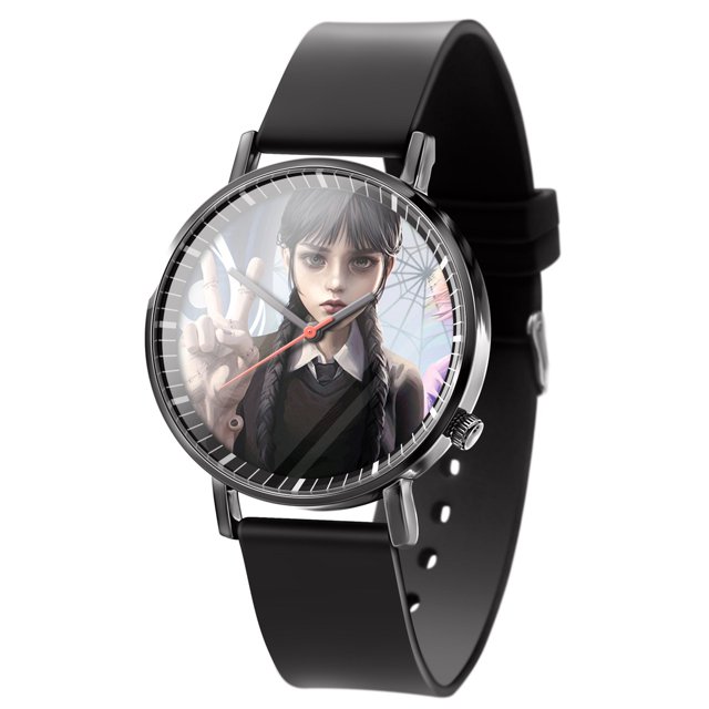 Reloj De Cuarzo de Addams Wednesday Diseño De Ocio Para Unisex Gao Jiahui unisex