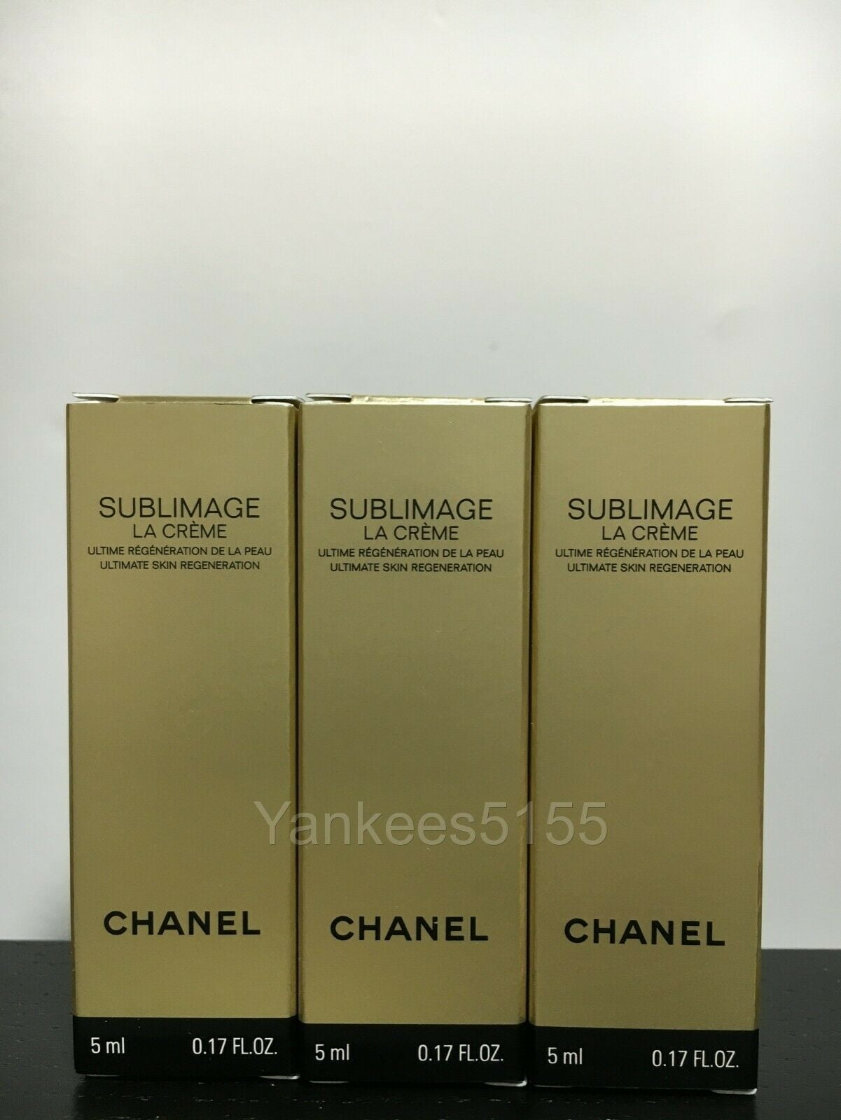 3 x Chanel Sublimage La Creme Skin Regeneration Cream 5ml each 