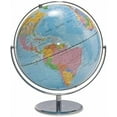 thumbnail image 2 of Advantus-1PK 12-Inch Globe With Blue Oceans, Silver-Toned Metal Desktop Base, Full-Meridian, 2 of 3
