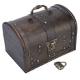 thumbnail image 2 of Photography Props,Handcrafted Wooden Vintage Jewelry Storage Box Storage Boxwith Lock Professional Grade, 2 of 14