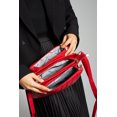 thumbnail image 4 of San Morris Women's Quilted Stitched Shoulder Bag, Red, 4 of 4