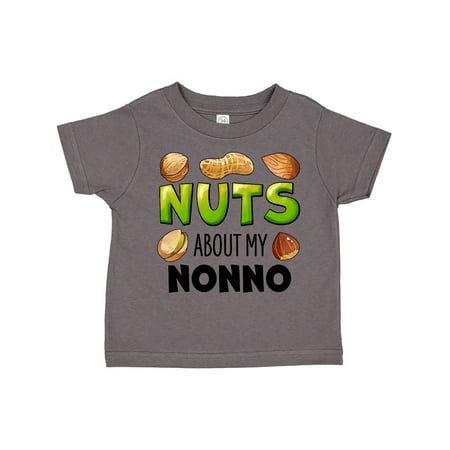 

Inktastic Nuts About My Nonno Peanut Almond Pistachio Gift Toddler Boy or Toddler Girl T-Shirt