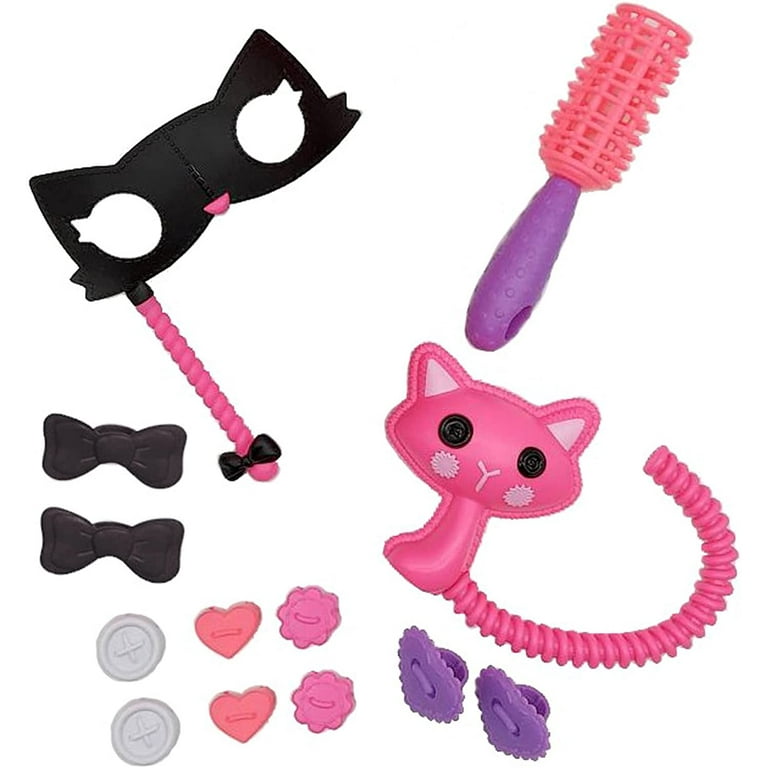 Lalaloopsy Silly Hair Doll Confetti Carnivale with Pet Cat Pink