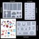 thumbnail image 5 of Juego de 94 moldes de silicona para manualidades, con cuentagotas, cierre para mezclar, accesorios para hacer joyas, herramientas, combinación geométrica de resina epoxi para manualidades, 5 of 5