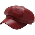 thumbnail image 4 of CoCopeaunts Newsboy Hats for Women Octagonal Cap Autumn Winter Leather Panama Stylish Artist Painter Newsboy Cap Womens Beret Hat, 4 of 7