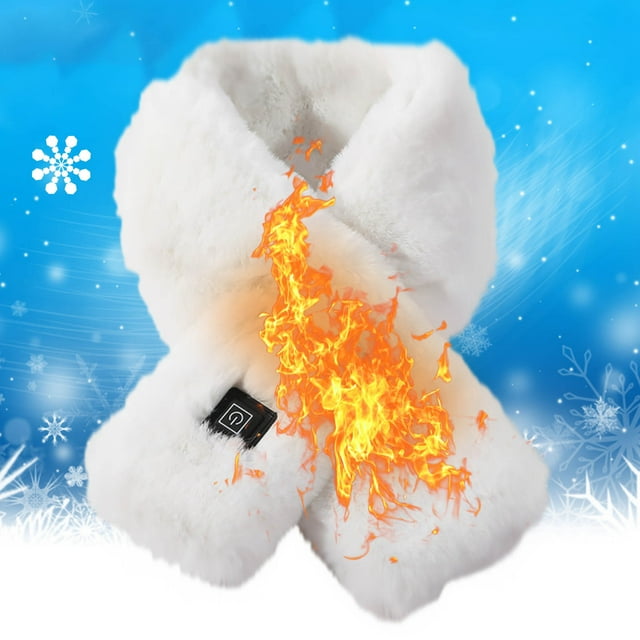 Winter Heated Scarf USB Plug in 3 Level Heating Neck Protection Warm Shawl Cold Weather Neck Warmer for Outdoor Activities Office Commute Home Use Neck Discomfort Relief Daily Wear