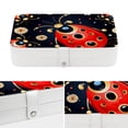 thumbnail image 4 of Seven Starred Ladybird Elegant PU Leather Decorative Box Jewelry Organizer with Removable Compartment - Portable Earring Organizer, 4 of 6
