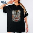 thumbnail image 2 of Harley-Davidson Eagle & Freedom Stripes T-Shirt – Vintage Patriotic Biker Graphic Tee for Men, 2 of 7